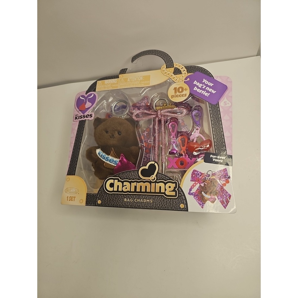 Charming Bag Charms Bear with Hershey's Kisses by Jakks Pacific New